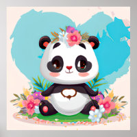 Niedliche Mädchen Panda