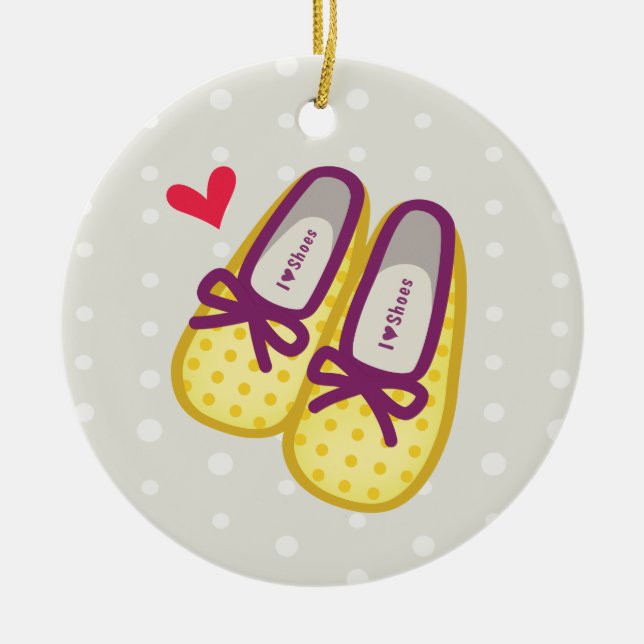 Niedliche Mädchen-Schuhe Keramikornament (Vorne)
