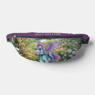 Niedliche Mädchen unicorn geben den Namen Bauchtasche