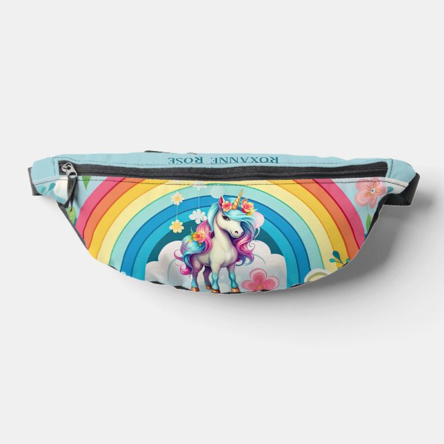Niedliche Mädchen unicorn geben den Namen Bauchtasche (Ablage )