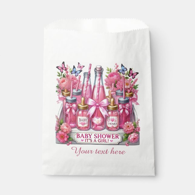 Niedliche Mädchenbaby Geschenktütchen (Vorderseite)
