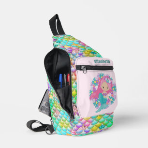 Niedliche Mädels Fantasie tragen Namen Crossbody Bag