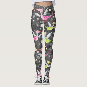 Niedliche Magische Drachen Leggings