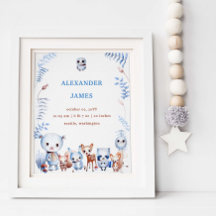 Niedliche magische Waldtiere Geburtstagskinder