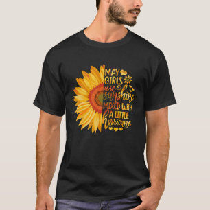Niedliche Mai Mädchen sind Sonnenschein gemischt m T-Shirt