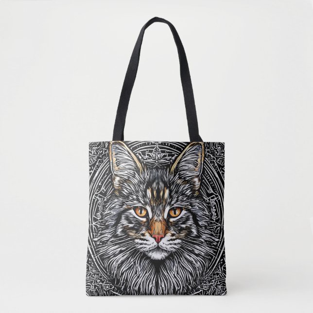 Niedliche Maine Coon Cat (Vorderseite)