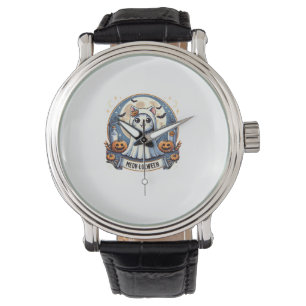 Niedliche Maiskolben im Ghost-KostümHalloween A Armbanduhr