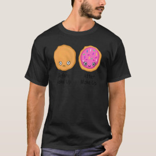 Niedliche Make-up Cookies vor und nach Baker Hobby T-Shirt