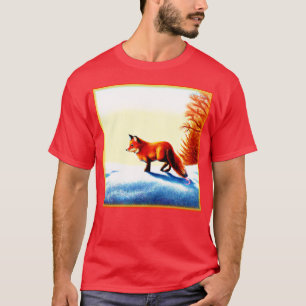 Niedliche Malerei eines Rotfuchs. Jetzt kaufen T-Shirt