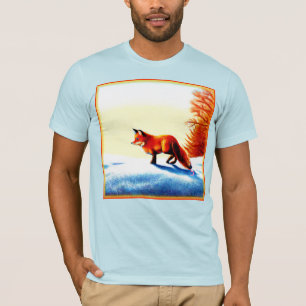 Niedliche Malerei eines Rotfuchs. Jetzt kaufen T-Shirt