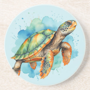 Niedliche Malerschildkröte Getränkeuntersetzer