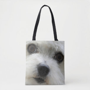 Niedliche maltesische Hundewand Volldrucktasche