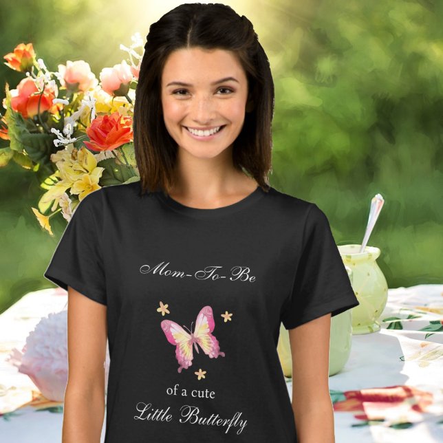 Niedliche Mama als rosa Schmetterling T-Shirt (Von Creator hochgeladen)