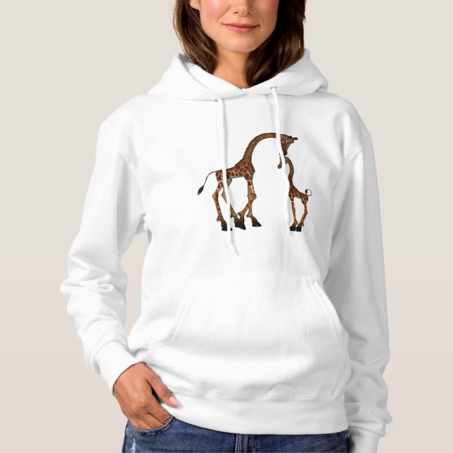 Niedliche Mama & Baby Giraffe Hoodie (Vorderseite)