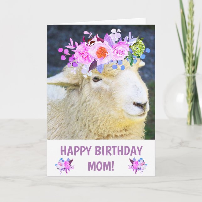 Niedliche Mama Geburtstag Karte (Vorderseite)