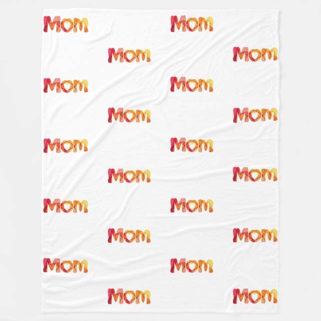 Niedliche Mama | Herzlicher Muttertag Fleecedecke (Vorderseite)