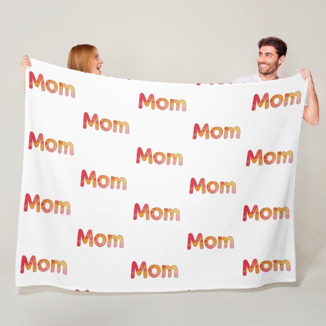 Niedliche Mama | Muttertag Fleecedecke (Beispiel)