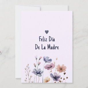 Niedliche Mama Spanisch Printable Happy Mütter Day Einladung