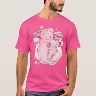 Niedliche Mama Tochter Axolotl Girl T-Shirt
