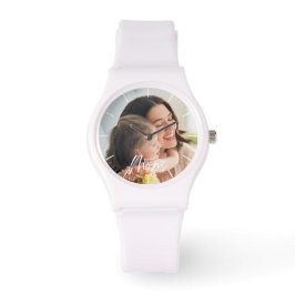 Niedliche Mama Tochter Fügen Sie Ihr Foto eWatch h Armbanduhr