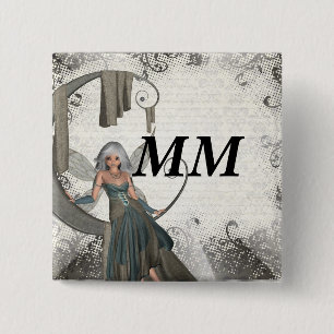 Niedliche Manga-Fee Button