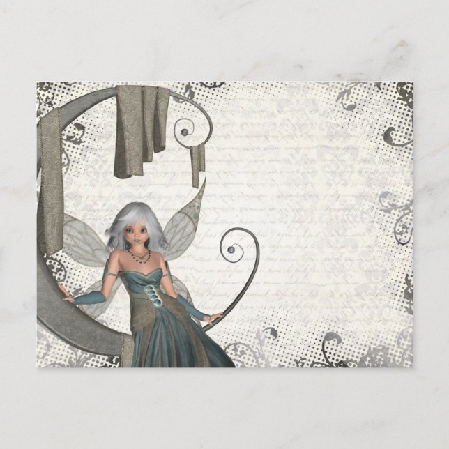 Niedliche Manga-Fee Postkarte (Vorderseite)