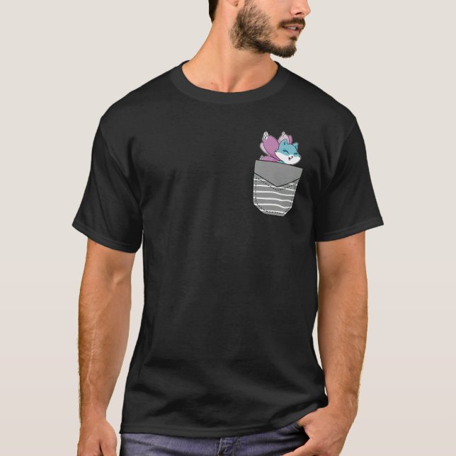 Niedliche Märchenschere in der Tasche T-Shirt (Vorderseite)