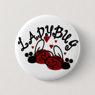 Niedliche Marienkäfer Button