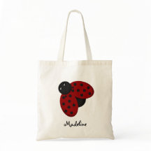 Niedliche Marienkäfer-Gewohnheits-Tasche