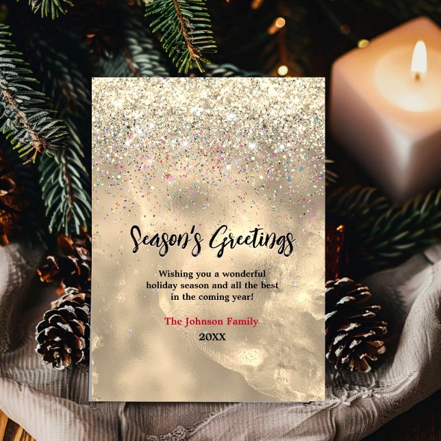 Niedliche Marmorkunst Gold Glitzer Weihnachten Neu (Von Creator hochgeladen)