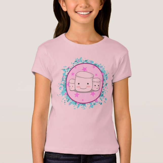 Niedliche Marshmallows T-Shirt (Vorderseite)