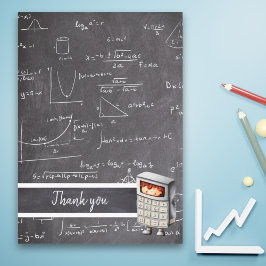 Niedliche Math-Gleichungen für Blackboard-Kinder Dankeskarte