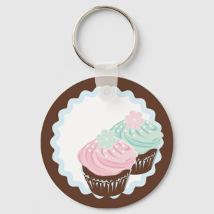 Niedliche mattierte Pastellkleine Kuchen Schlüsselanhänger
