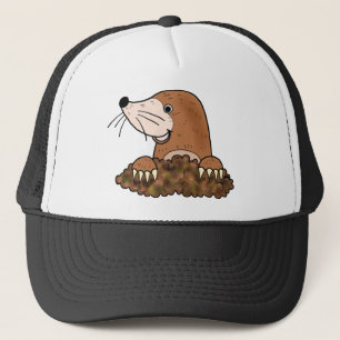 Niedliche Maulwurm-Cartoon Truckerkappe