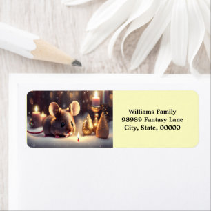 Niedliche Maus feiert Weihnachten - Brauch