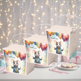 Niedliche Maus mit bunten Ballons, kundenspezifisc Geschenkschachtel