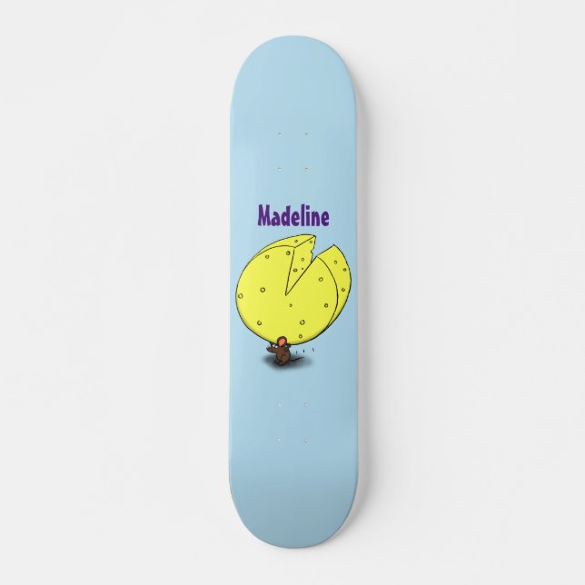Niedliche Maus mit Cartoon-Abbildung Skateboard (Vorne)