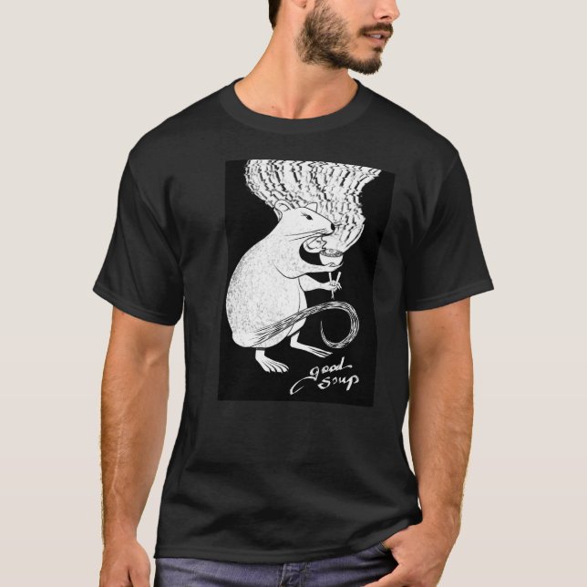 Niedliche Maus mit Ramen T-Shirt (Vorderseite)