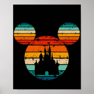 Niedliche Maus Palast Cartoon Maus Familienkindern Poster