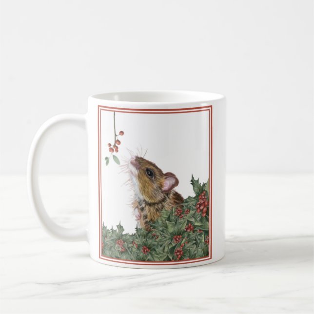 Niedliche Maus und Heiligabend Tasse (Links)