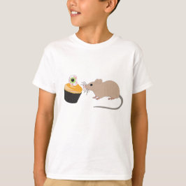 Niedliche Maus zu Halloween Eyeball Cupcake T-Shirt