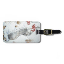 Niedliche Mäuse und rote Beeren - Schneeszene