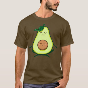 Niedliche Meditation Avocado Yoga T-Shirt