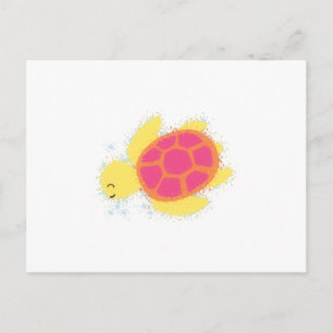 Niedliche Meeresschildkröte Postkarte
