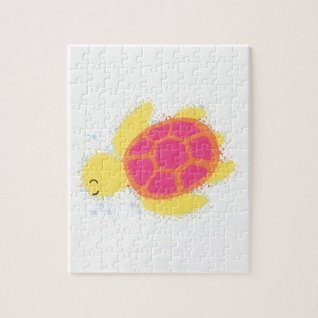 Niedliche Meeresschildkröte Puzzle (Vertikal)