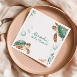 Niedliche Meeresschildkröte Serviette