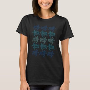 Niedliche Meeresschildkröten Schildkröte Retro Vin T-Shirt