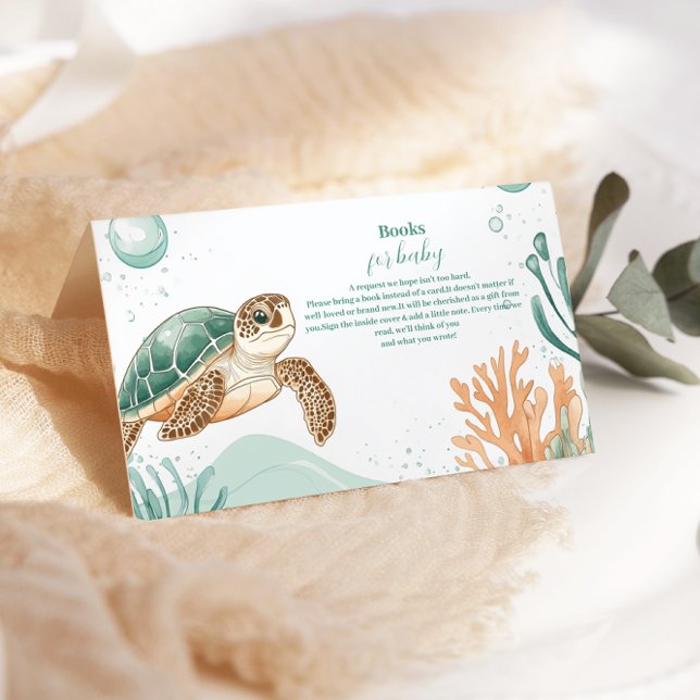 Niedliche Meeresschildkrötenbücher für Kinder Begleitkarte (Von Creator hochgeladen)