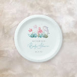 Niedliche Meerestiere unter der Kinderdusche des S Pappteller<br><div class="desc">Niedliche Ozeantiere unter dem Sea Boy Baby Shower Paper Teller.</div>