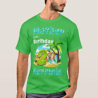 Niedliche Meerjungfrau am 2. Geburtstag T-Shirt